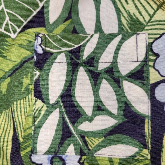 🌿 Vintage Gymboree Costa Rica Tropical Print Button Front Cotton Shirt Boys 4 - Picture 3 of 4